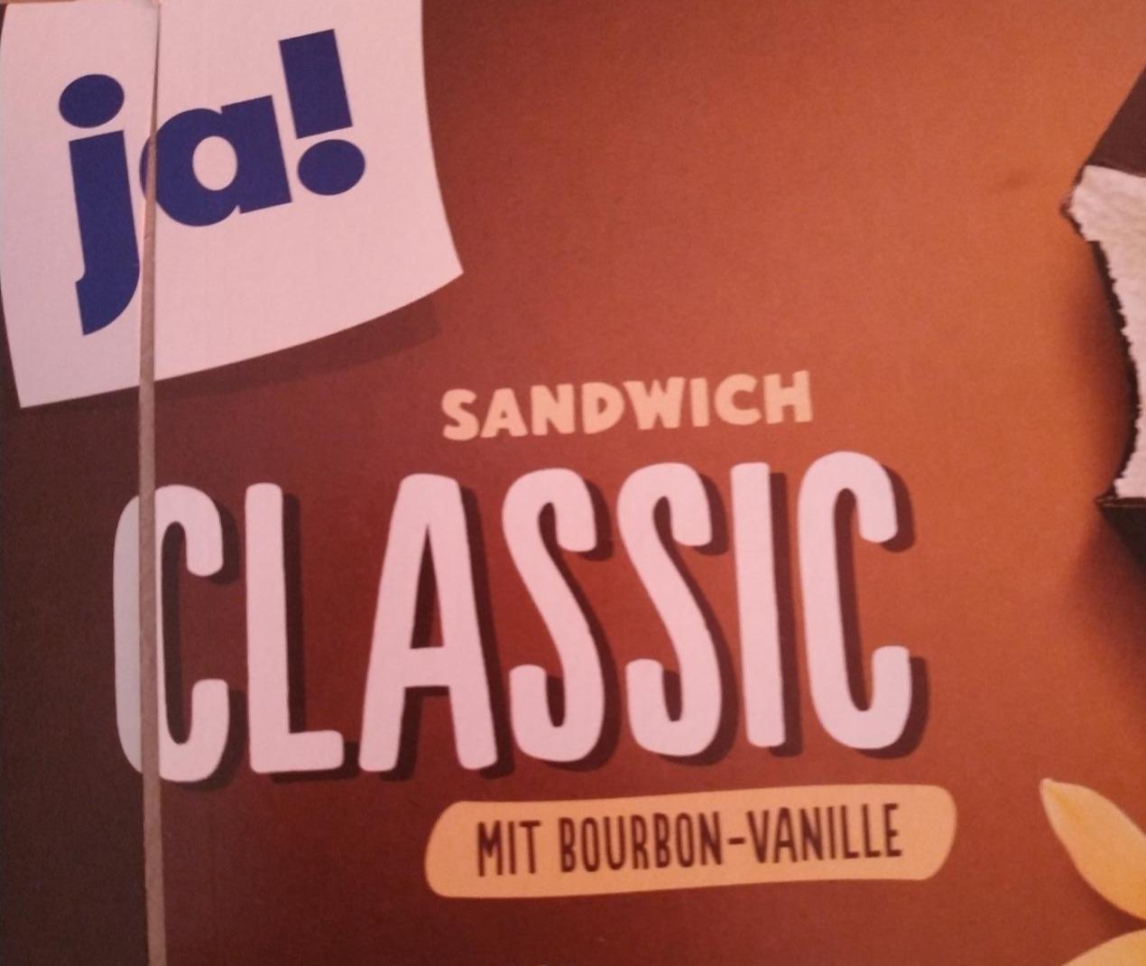 Фото - Морозиво Sandwich Classic ванільне в глазурі Ja!