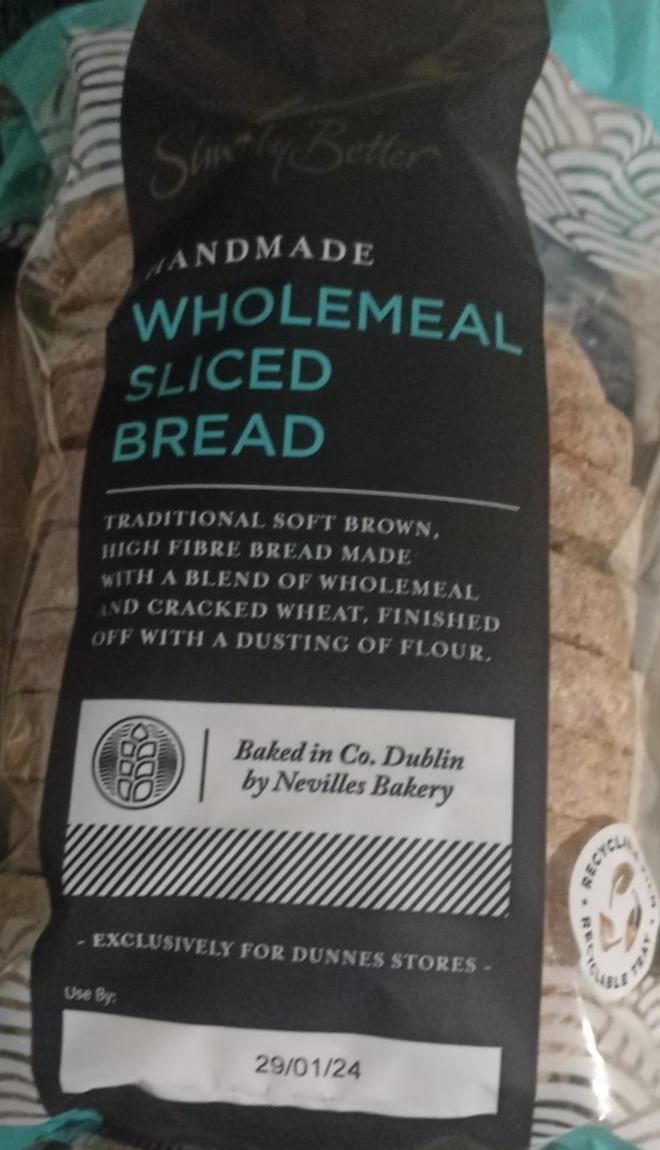 Фото - Wholemeal sliced bread Dunnes stores