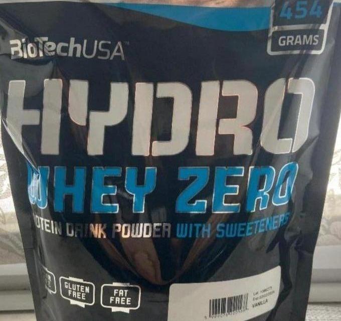 Фото - Білковий порошок для напоїв без цукру Смак ваніль Hydro Whey Zero BioTech USA