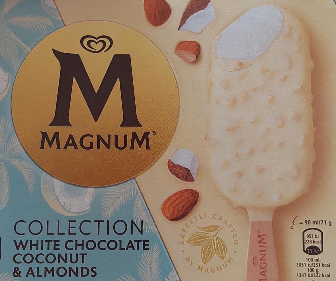 Фото - Морозиво Білий шоколад з кокосом і мигдалем Magnum