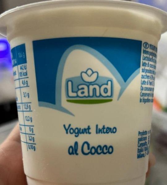 Фото - Yogurt Intero al Cocco con zucchero Land