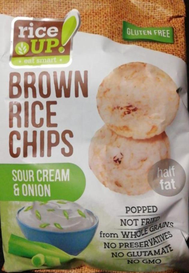 Фото - Цільнозернові рисові чіпси Brown rice chips Rice up