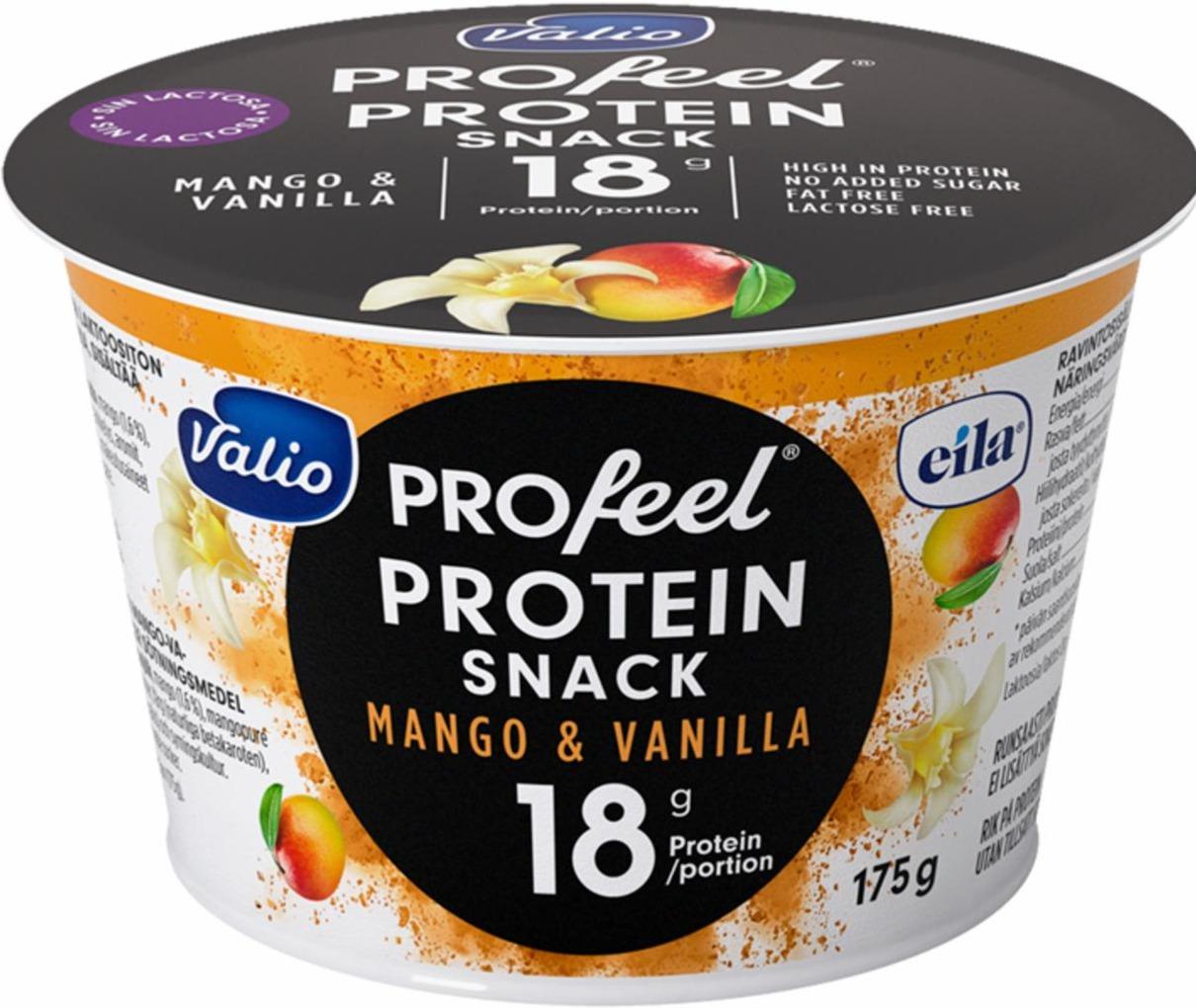 Фото - Йогурт протеїновий манго-ваніль без цукру, без лактози Valio