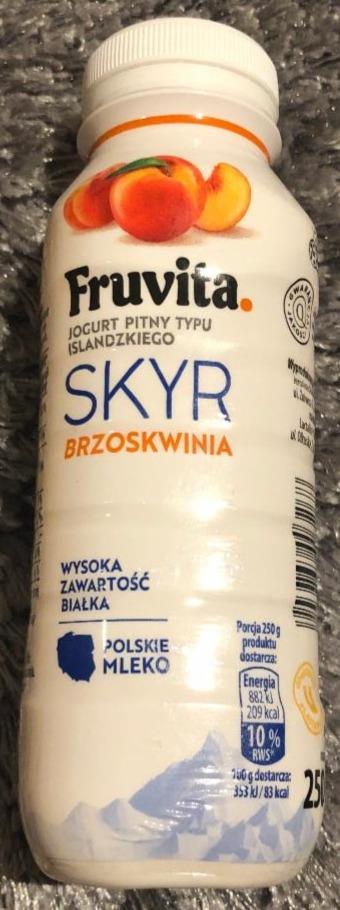 Фото - Йогурт питний 1.5% з наповнювачем Персик Skyr Jogurt Brzoskwinia Fruvita