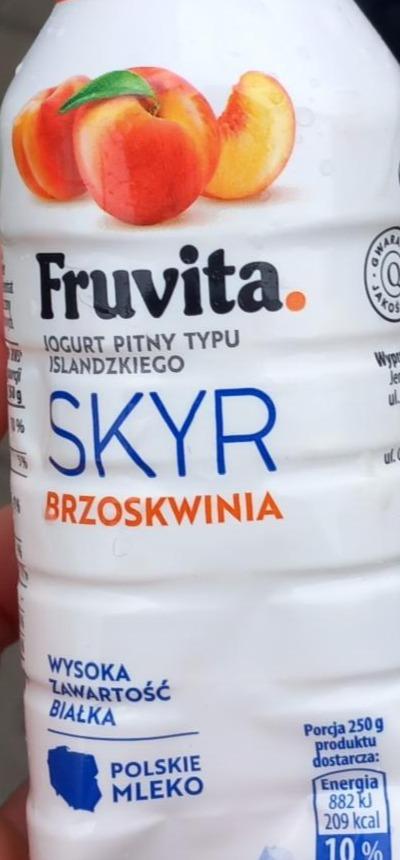 Фото - Йогурт питний 1.5% з наповнювачем Персик Skyr Jogurt Brzoskwinia Fruvita