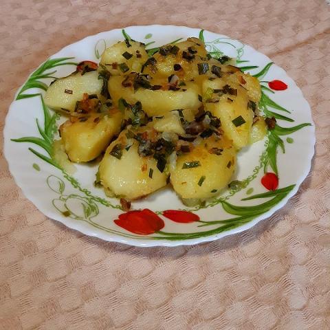 Фото - Картопля варена зі смаженою цибулею