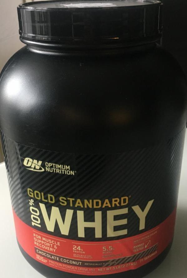 Фото - Gold Standard 100% whey protien powder chocolate coconut Optimum Nutrition