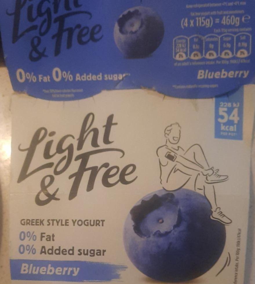 Фото - Blueberry Greek Style Yogurt Light & Free