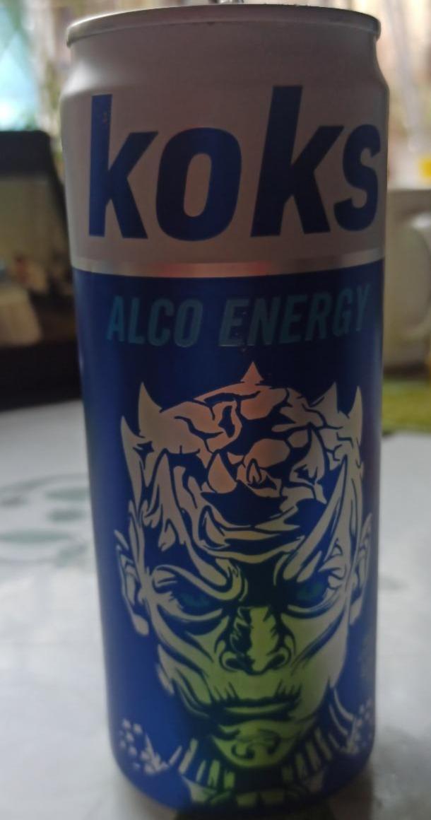 Фото - Напій слабоалкогольний енергетичний сильногазований Koks Alko Energy