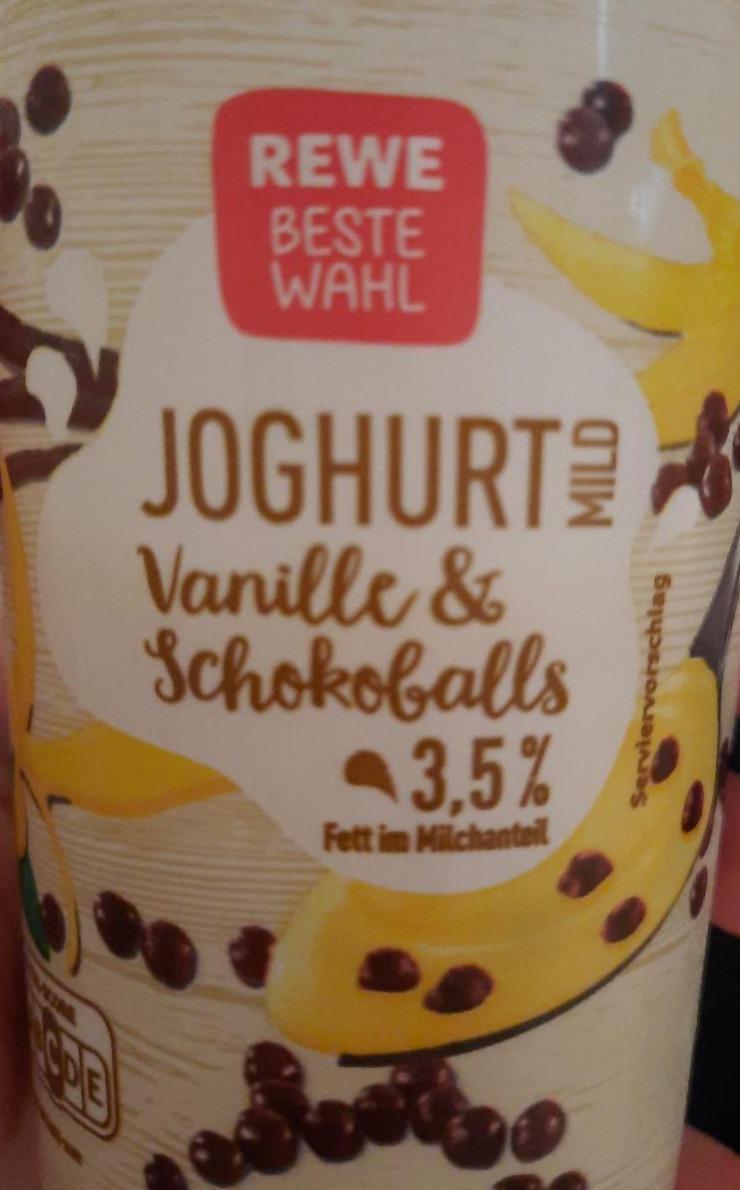 Фото - Йогурт з м'якою ваніллю та шоколадними кульками Rewe beste wahl