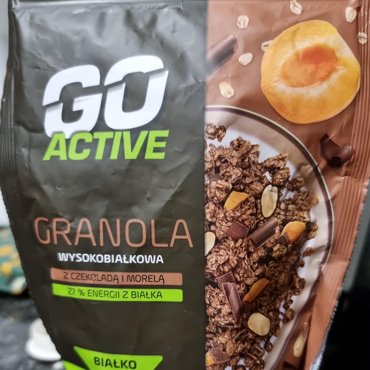 Фото - Гранола з високим вмістом білка з шоколадом і абрикосом Go Active