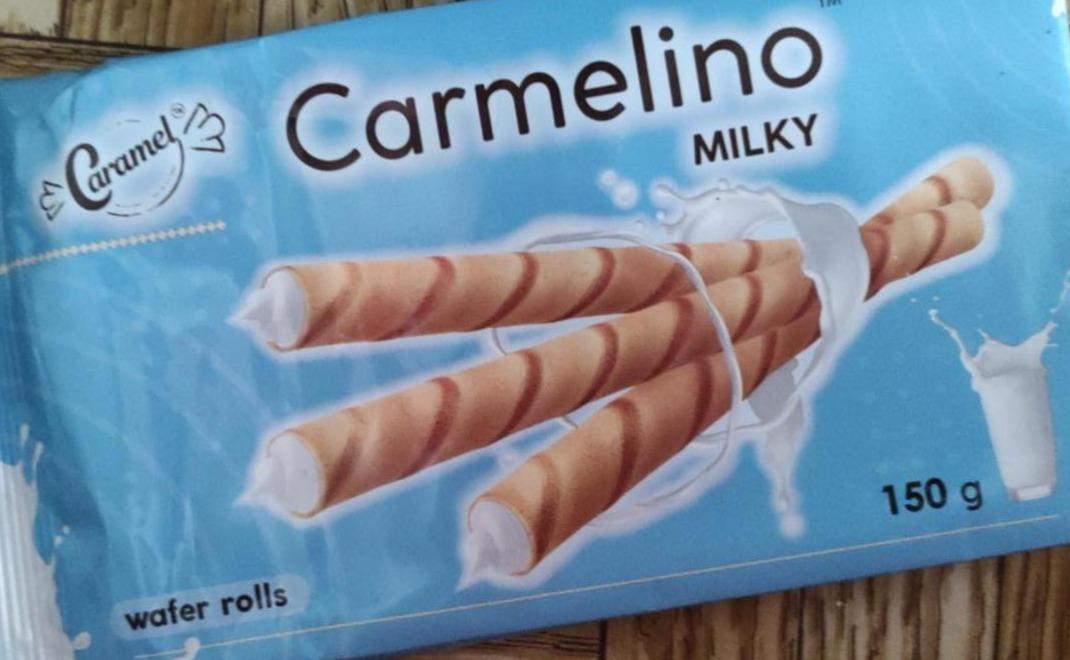Фото - Трубочки вафельні Milky Carmelino Caramel
