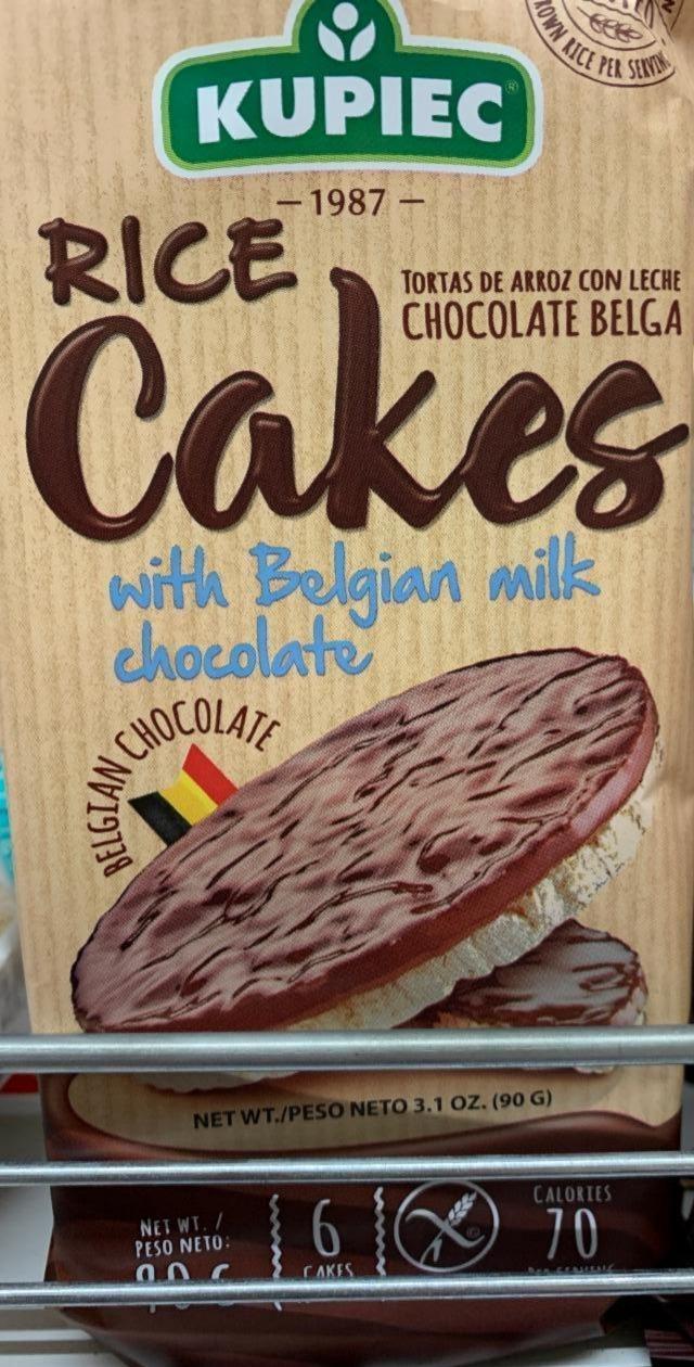 Фото - Рисові коржі з бельгійським шоколадом