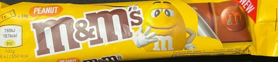 Фото - Батончик Crunchy Peanut & Milk Chocolate M&M's