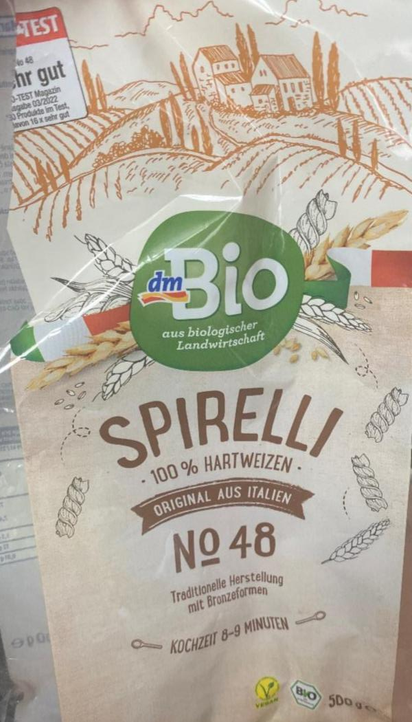 Фото - Макаронні вироби Spirelli з твердих сортів пшениці dmBio