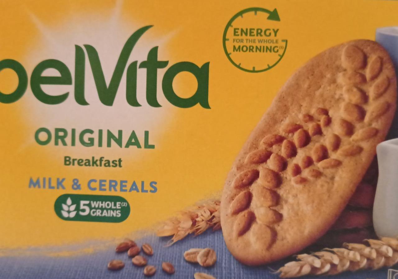 Фото - Печиво з цільнозернових злаків Сніданок мультизлакове з молоком Бельвіта BelVita