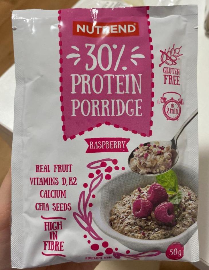 Фото - Каша протеїнова Protein Porridge 30% Raspberry Nutrend
