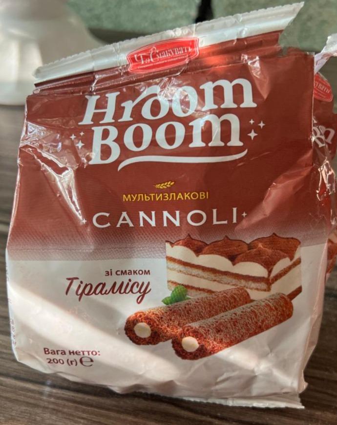 Фото - Трубочки мультизлакові з начинкою зі смаком тірамісу Cannoli Hroom Boom