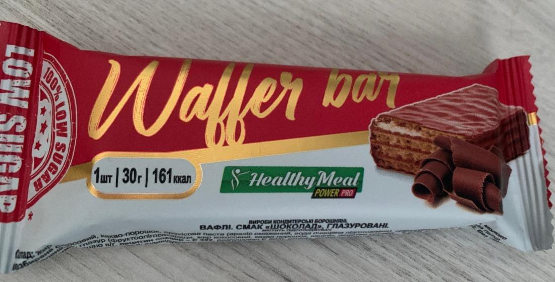Фото - Вафлі протеїнові Wafler Bar зі смаком шоколаду Power Pro