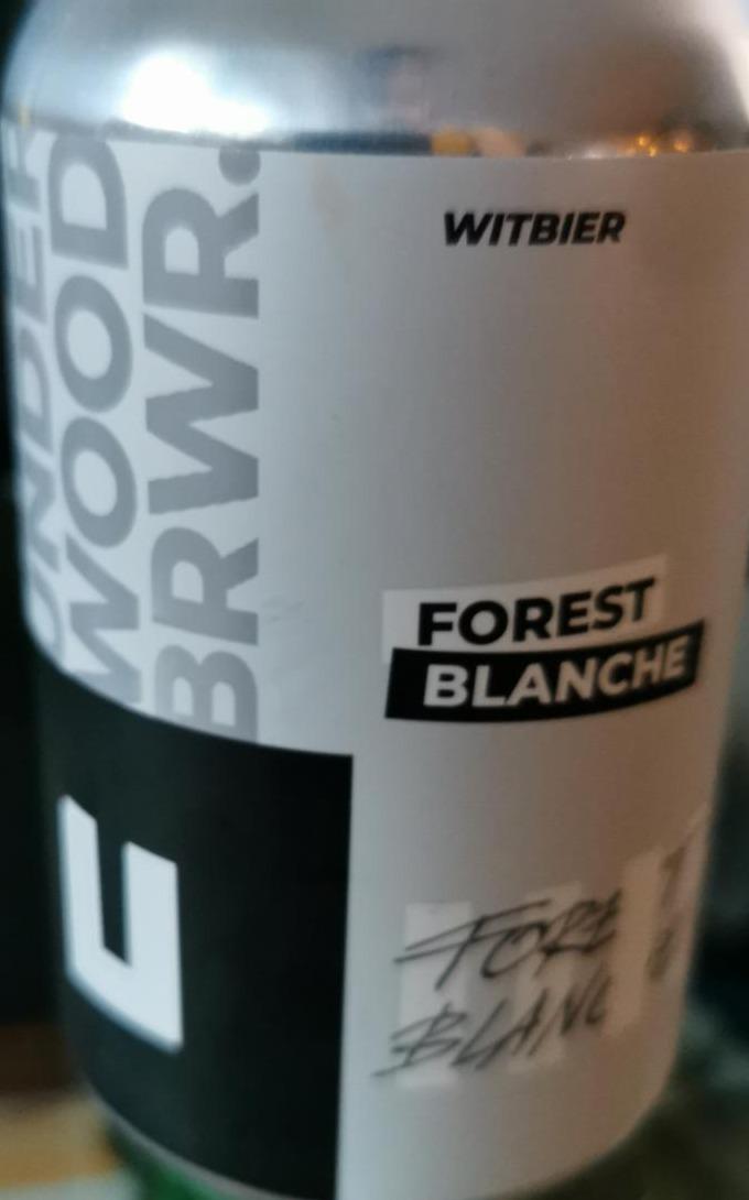 Фото - Пиво 4.6% світле нефільтроване Forest Blanche Underwood Brewery