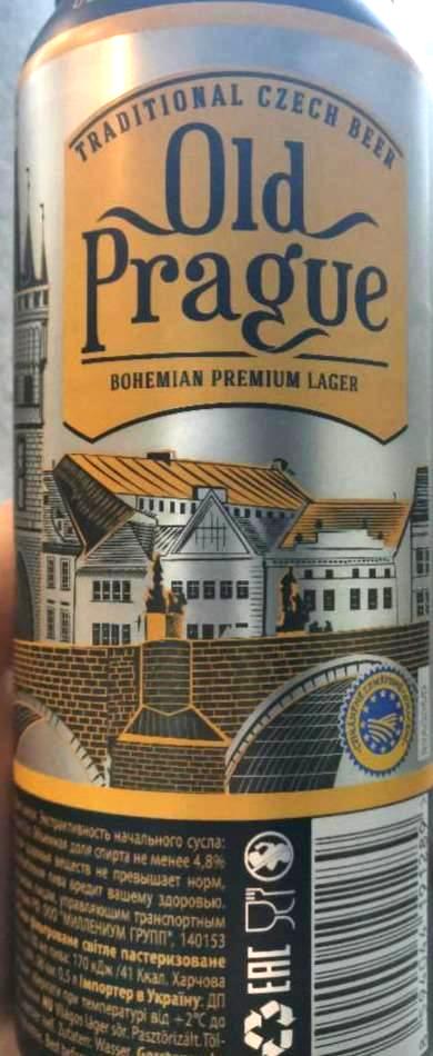 Фото - Пиво 4.8% Bohemian Premium Lager Old Prague