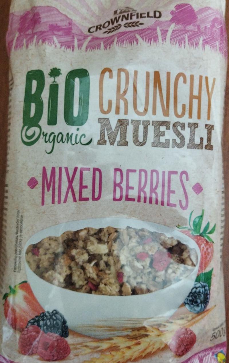 Фото - Кранчі мюслі Mixed berries Bio organic Crownfield