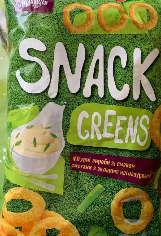Фото - Фігурні вироби Snack зі смаком сметани з зеленню неглазуровані Традиція