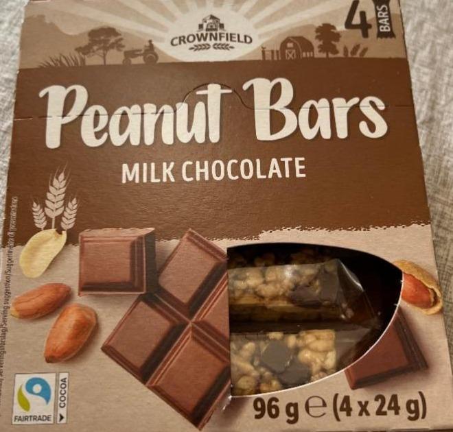 Фото - Peanut Bars milk chocolate Crownfield