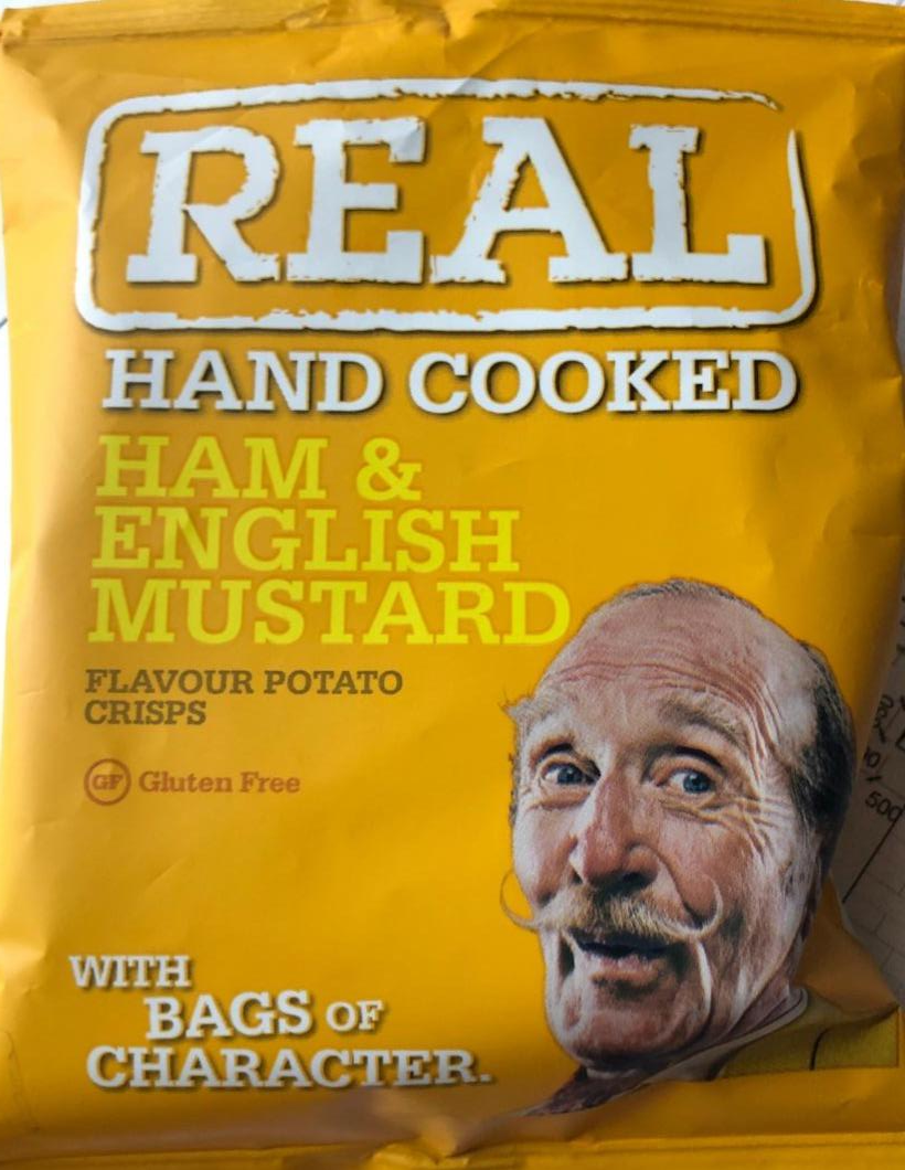 Фото - Чипси картопляні Hand cooked Ham & english mustard Real