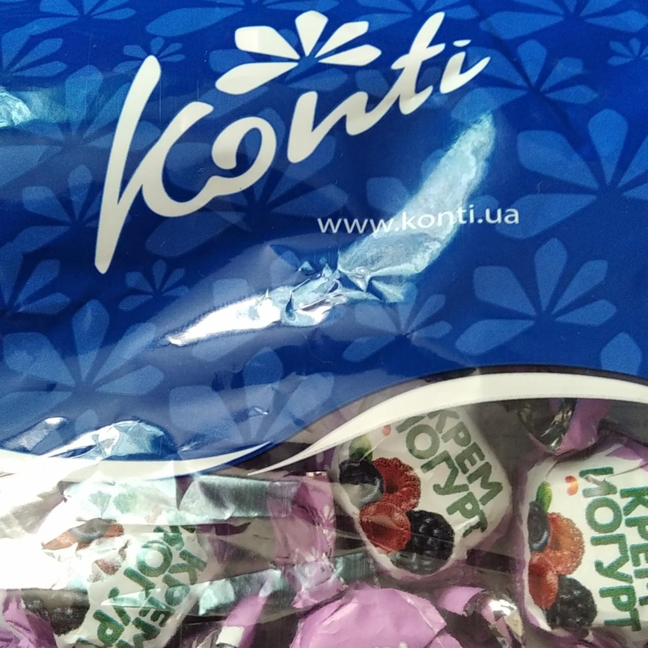 Фото - Цукерки Крем-йогурт смак лісові ягоди Konti