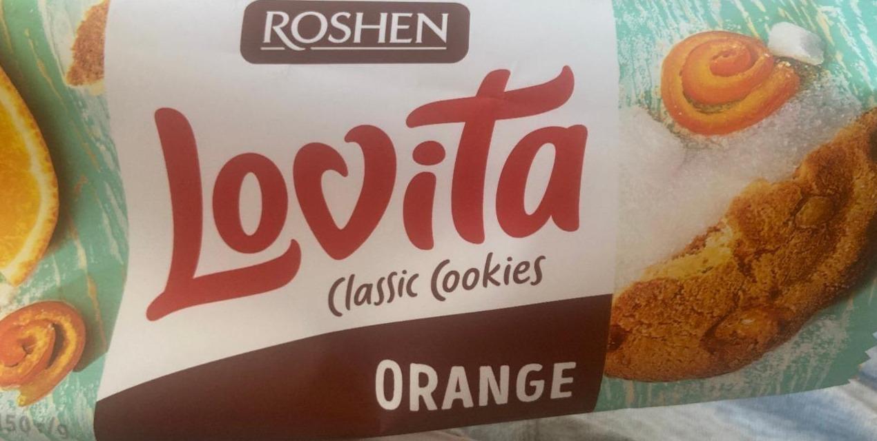 Фото - Печиво здобне з цедрою апельсина Lovita Classic Cookies Roshen