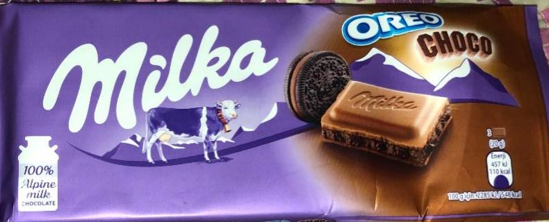 Фото - Шоколад молочний Choco Oreo Milka