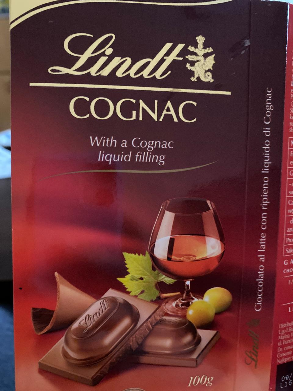 Фото - Шоколад зі смаком коньяка Lindt