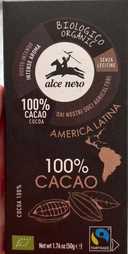 Фото - Шоколад екстрачорний Fairtrade Alce Nero