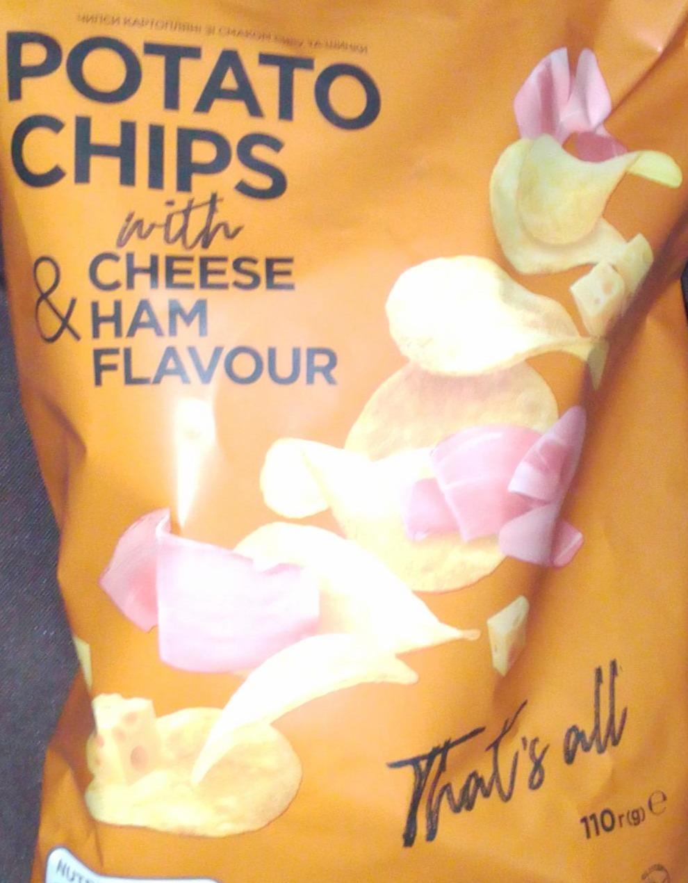 Фото - Potato Chips with cheese and ham flavour Premia