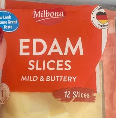 Фото - Edam slices mild & buttery Milbona