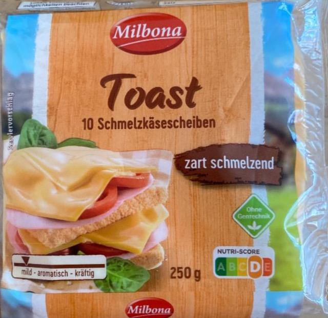 Фото - 10 Schmelzkäsescheiben Toast zart schmelzend Milbona