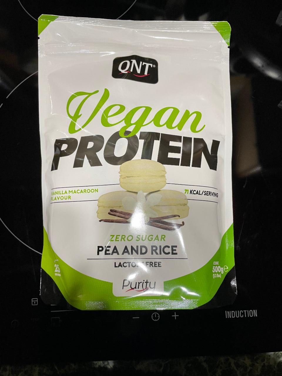 Фото - Протеїн зі смаком ванільний макарун Vegan Protein QNT