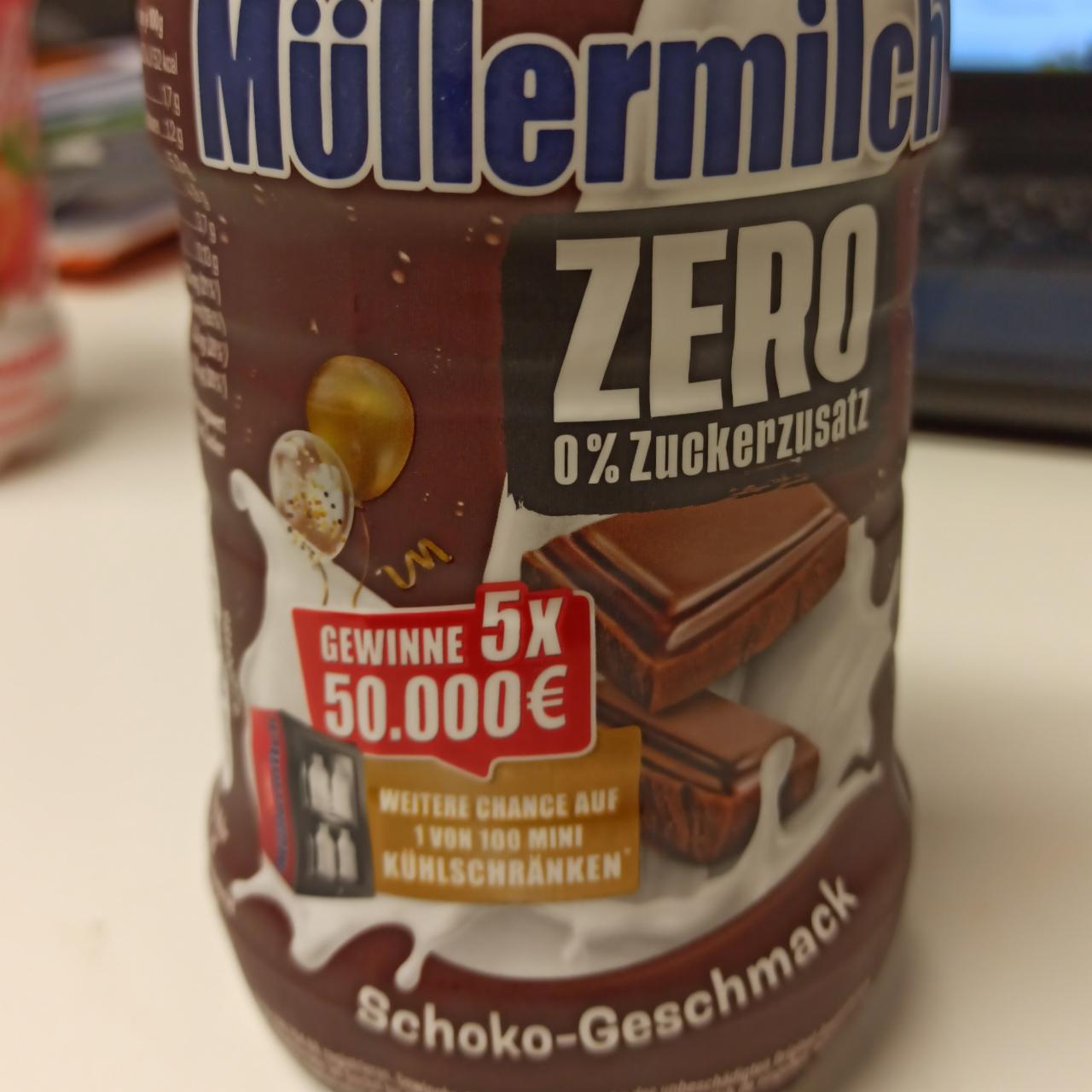 Фото - Напій молочний з шоколадом без цукру 0% Zero Müllermilch