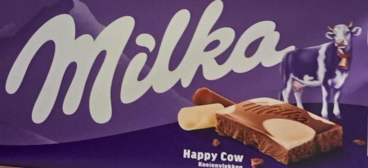 Фото - Шоколад Happy Cows молочний+білий Milka
