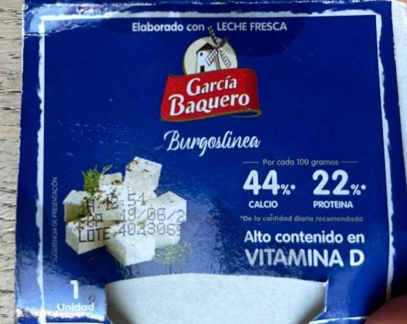 Фото - Сир білий пастеризований 12.9% Burgos Garcia Baquero
