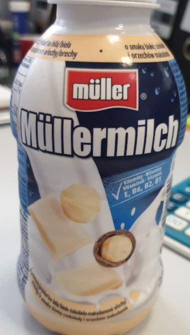 Фото - Müllermilch bílá čokoláda, makadamový oříšek Müller