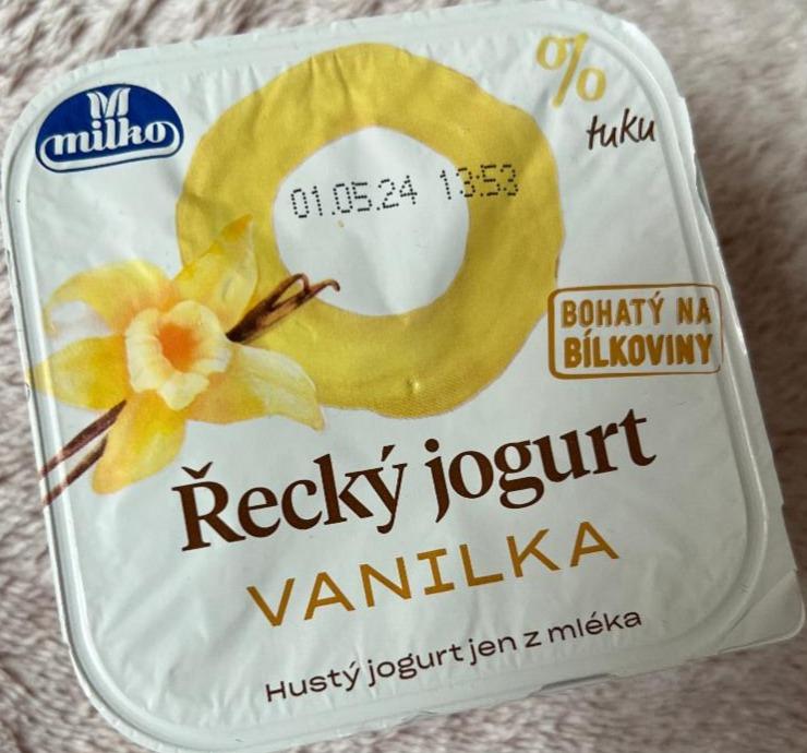 Фото - Řecký jogurt vanilka Milko