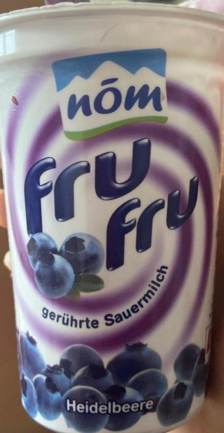 Фото - Йогурт 2.7% зі смаком чорниці Fru Fru Nom