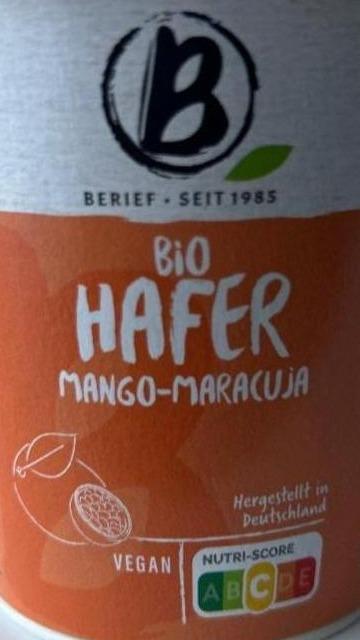 Фото - Біо десерт вівсяний ферментований з наповнювачем Манго-маракуя Bio Hafer Berief
