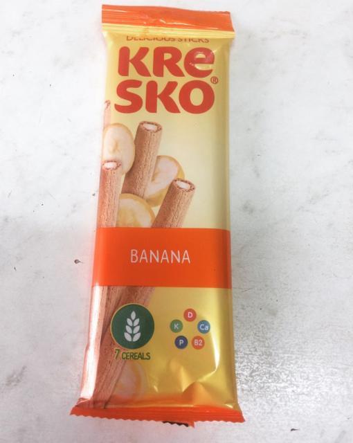 Фото - Трубочки хрусткі зі смаком банану Kresko АВК
