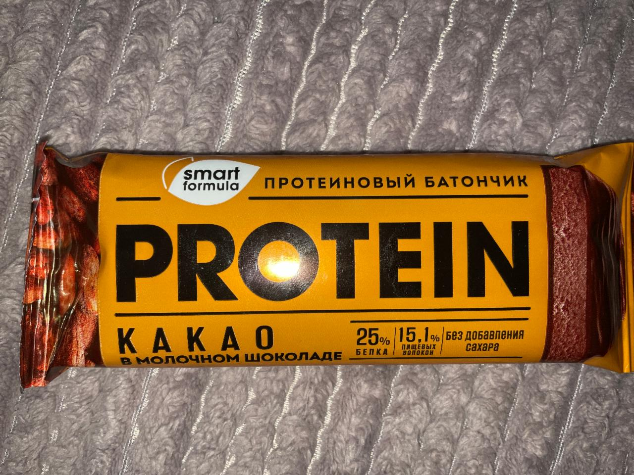 Фото - Протеїновий батончик Smart Formula Protein какао в молочному шоколаді KDV