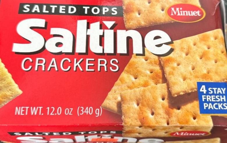 Фото - Saltine crackers Salted Tops Minuet