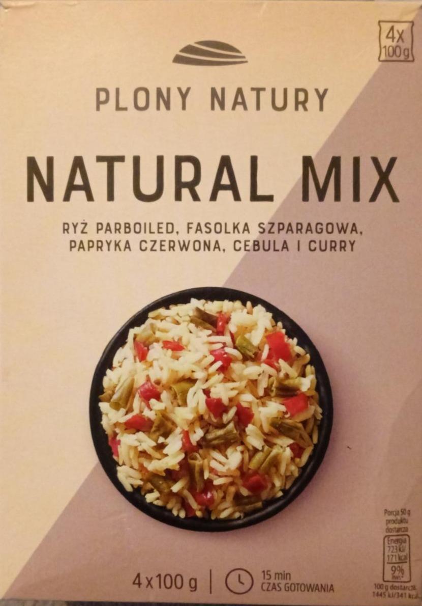 Фото - Natural mix ryż parboiled fasolka szparagowa papryka czerwona cebula i curry Plony Natury
