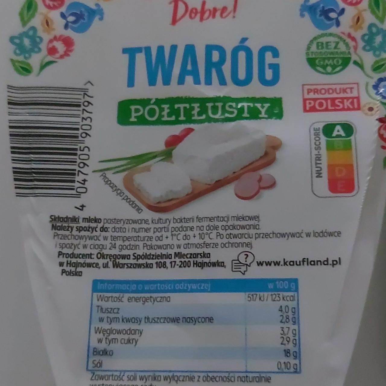 Фото - Сир кисломолочний 4% Twarog Delikate